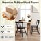 Farmhouse Dining Chair Set of 2, Rubber Wood Frame, Comfortable Seating for Kitchen and Dining Rooms